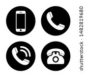 phone icon vector. call icon... | Shutterstock .eps vector #1482819680