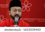 Small photo of KUALA LUMPUR, MALAYSIA - JANUARY 20, 2020. Parti Pribumi Bersatu Malaysia (Bersatu) Deputy President Datuk Seri Mukhriz Tun Mahathir