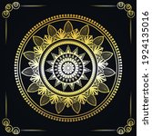 mandala design background in... | Shutterstock .eps vector #1924135016