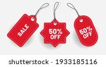design price tag label red with ... | Shutterstock .eps vector #1933185116