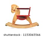 Wooden rocking horse with color ...