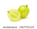 Close Up Green Seedless Grape...