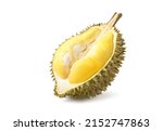 Durian Fruit Cut In Half ...