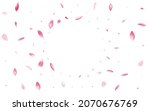 pink lotus petal vector white... | Shutterstock .eps vector #2070676769