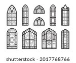 black and white vertical church ... | Shutterstock .eps vector #2017768766