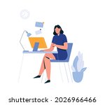 stock-vector-office-scenes-composition-with-female-character-at-working-place-with-computer-and-envelope-icons-2026966466.jpg