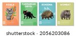 set of four vertical posters... | Shutterstock .eps vector #2056203086