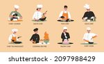 professional cooking... | Shutterstock .eps vector #2097988429