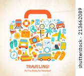 travel holiday vacation... | Shutterstock .eps vector #213662089