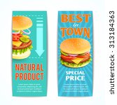 Fast Food Vertical Banners Set...