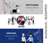 business people office concept... | Shutterstock .eps vector #362669903