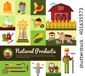 farm household for natural... | Shutterstock .eps vector #401635573