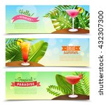 tropical paradise summer... | Shutterstock .eps vector #432307300