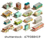 modern urban store buildings of ... | Shutterstock .eps vector #679388419
