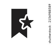 bookmark with star icon design. ... | Shutterstock .eps vector #2156988589