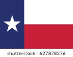 vector flag of texas state  eps ... | Shutterstock .eps vector #627878276