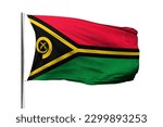 Small photo of Vanuatu flag isolated on white background with clipping path. flag symbols of Vanuatu. flag frame with empty space for your text.