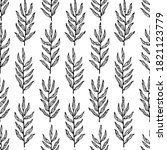 vector seamless pattern with... | Shutterstock .eps vector #1821123779