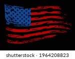 Usa Flag. Distressed American...