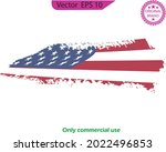 usa flag. distressed american... | Shutterstock .eps vector #2022496853