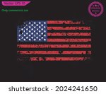 red usa flag. distressed... | Shutterstock .eps vector #2024241650