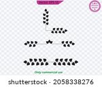 geometric vector floral frames. ... | Shutterstock .eps vector #2058338276