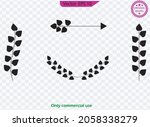 geometric vector floral frames. ... | Shutterstock .eps vector #2058338279