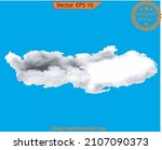  white cloud on blue sky.  high ... | Shutterstock .eps vector #2107090373