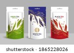 tea packaging design with zip... | Shutterstock .eps vector #1865228026
