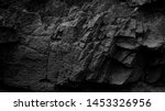 Dark Aged Shabby Cliff Face And ...