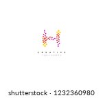 abstract initial h letter... | Shutterstock .eps vector #1232360980