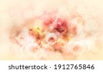 abstract floral watercolor... | Shutterstock . vector #1912765846