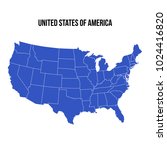 United States Of America Map...