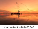 Fisherman With Net In Action ...