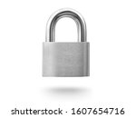 Lock padlock on the white background