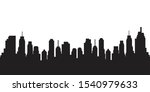 silhouette city skyline vector... | Shutterstock .eps vector #1540979633