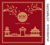 happy chinese new year 2020... | Shutterstock .eps vector #1478892590