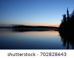 Midnight Sunset - Sunset at Midnight over Prelude lake in Northern Canada - Yellowknife Northwest Territories