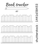book tracker for filling by... | Shutterstock . vector #1441658453