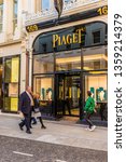 Small photo of April 2019. London. A view of the Piaget store on Bond street in london