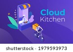 cloud kitchen horizontal banner ... | Shutterstock .eps vector #1979593973