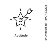 Aptitude Vector Line Icon 