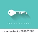 key to success is in teamwork... | Shutterstock .eps vector #701369800