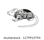 the illustration of the mouse.... | Shutterstock .eps vector #1179915793