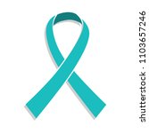 ovarian cancer ribbon vector | Shutterstock .eps vector #1103657246