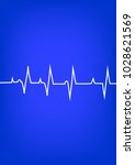 heart pulse graphic. vector... | Shutterstock .eps vector #1028621569