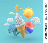 ice cream soft serve is... | Shutterstock . vector #1681707280
