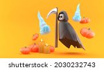 deathly hallows surrounded by... | Shutterstock . vector #2030232743
