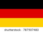 vector germany flag  germany... | Shutterstock .eps vector #787507483