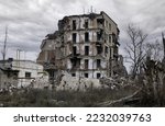 Destroyed And Burned Houses In...